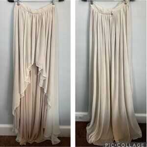 Free‎ People x Gwen Jones Callie tiered layered long chiffon bridal skirt